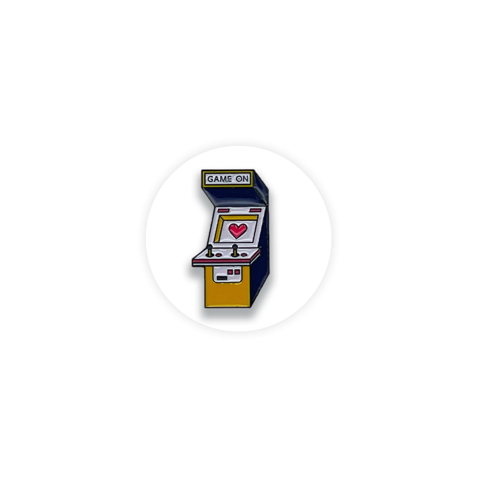 Nostalgia Arcade Game Console Pin Badge - Kuzi Tees