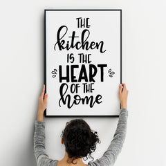 The Kitchen Is The Heart Of The Home A4 A3+A2 Posters Wall Art Home - Kuzi Tees