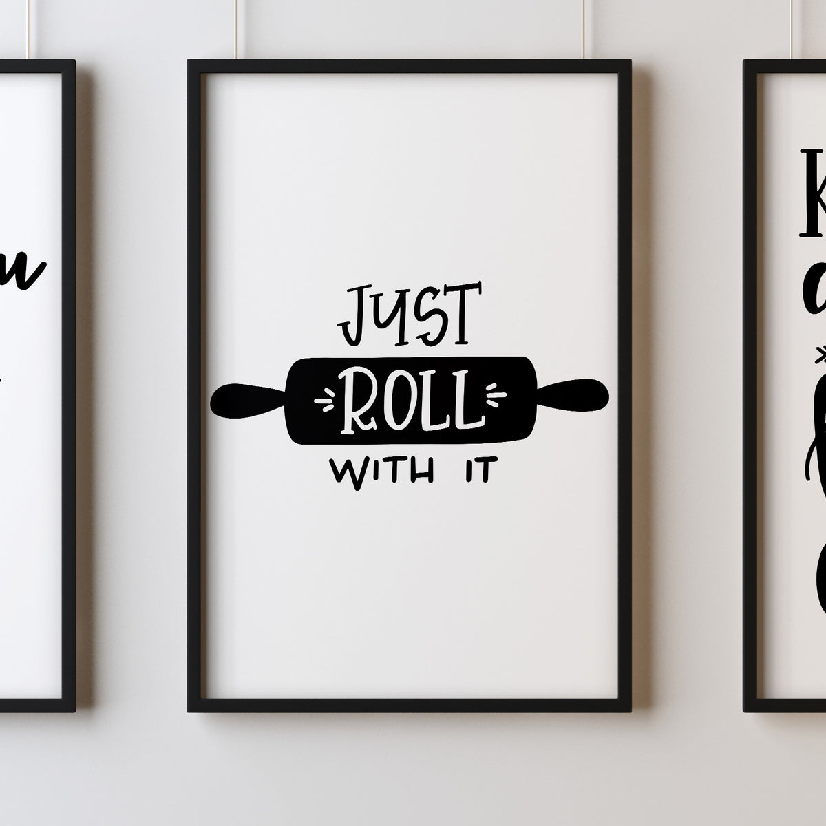 Just Roll With It A4 A3+A2 Posters Wall Art Home - Kuzi Tees