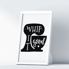 Whip It Good A4 A3+A2 Posters Wall Art Home - Kuzi Tees