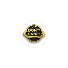Dont panic Motivation Enamel Pin Badge - Kuzi Tees