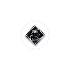 Gamer zone Nostalgia Arcade Console Pin Badge - Kuzi Tees
