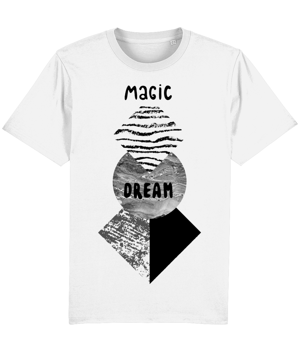 Abstract geometry shapes with watercolor & grunge - Magic Dream T-shirt - Kuzi Tees