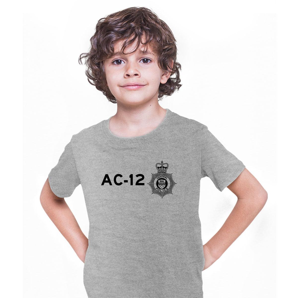 AC-12 Kids Printed BBC TV Series 6 T-Shirt Inspired By Police Logo T-shirt for Kids - Kuzi Tees