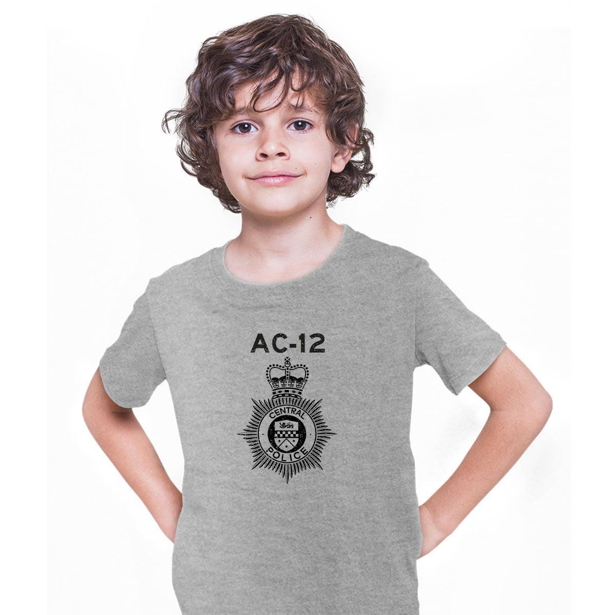 AC-12 Kids Printed BBC TV Series 6 T-Shirt Inspired By Police Logo Line of Duty T-shirt for Kids - Kuzi Tees