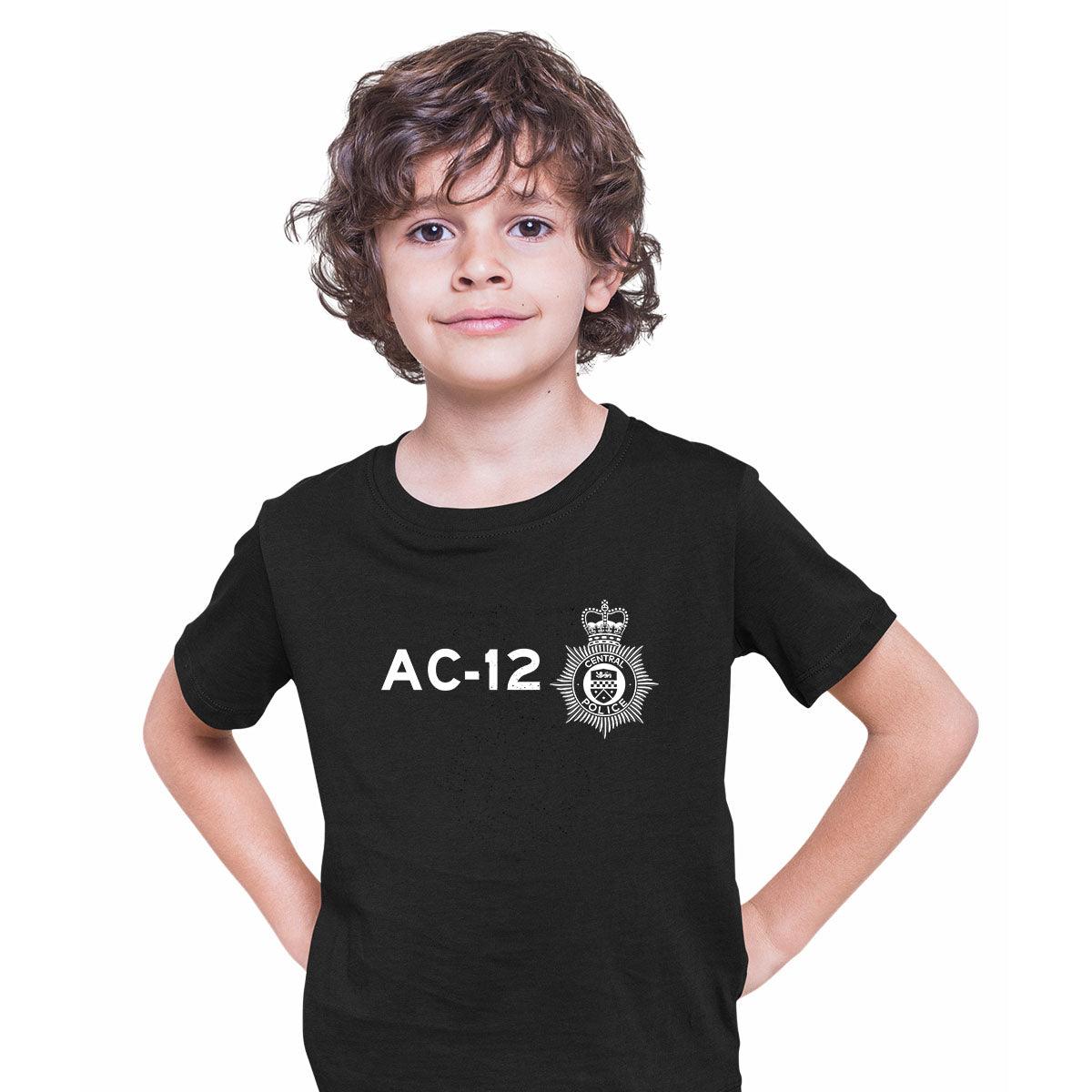 AC-12 Kids Printed BBC TV Series 6 T-Shirt Inspired By Police Logo T-shirt for Kids - Kuzi Tees