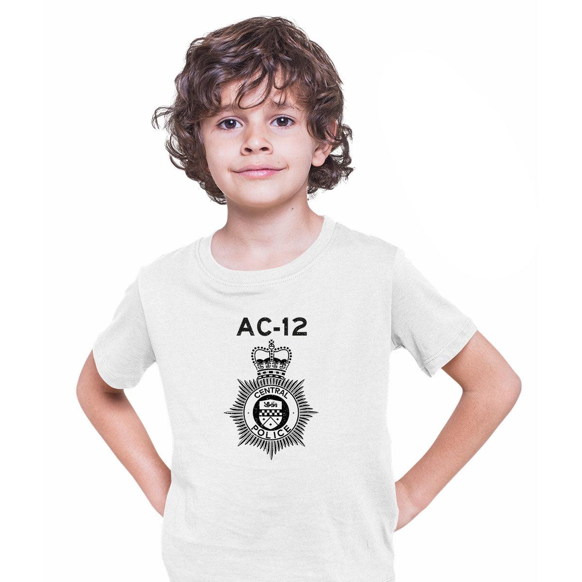 AC-12 Kids Printed BBC TV Series 6 T-Shirt Inspired By Police Logo Line of Duty T-shirt for Kids - Kuzi Tees