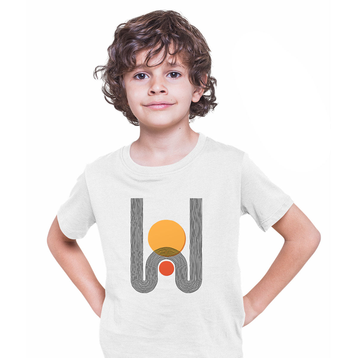 Modern Designer T-Shirt Print Colorful Short Round Neck Funny Birthday Gift T-shirt for Kids - Kuzi Tees