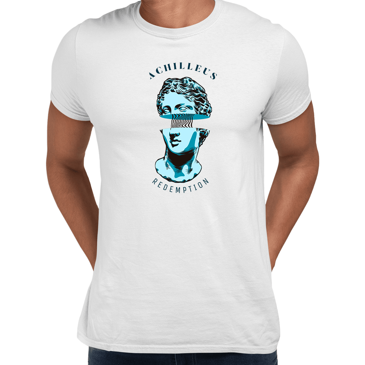 Achilleus Greek mythology Trojan War Hero Abstract Art Unisex T-shirt - Kuzi Tees