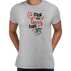 All of me loves all of you Valentines Love T-shirt for men Unisex T-Shirt - Kuzi Tees