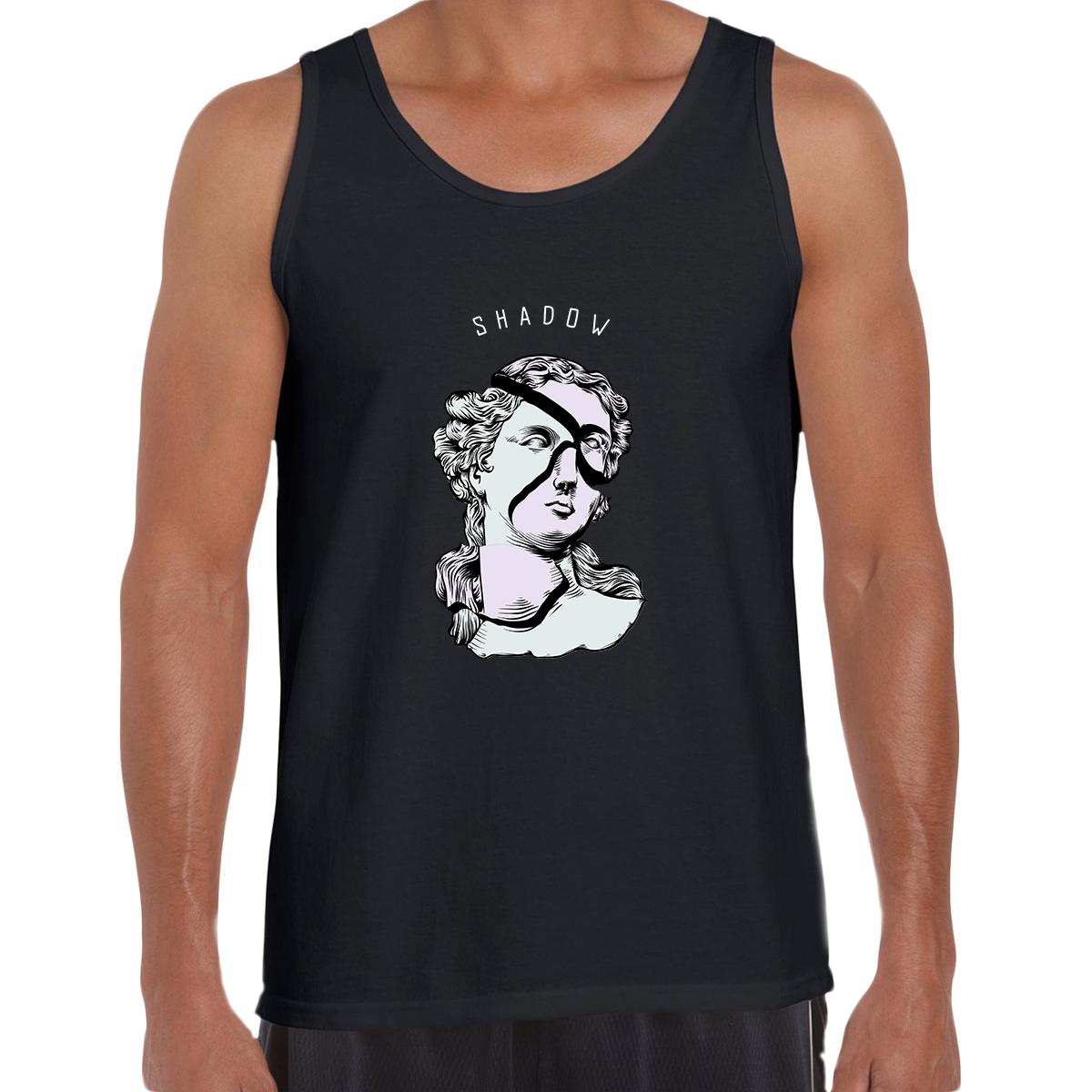 Unisex Antique Surreal and Abstract Sculpture Tank Top - Kuzi Tees