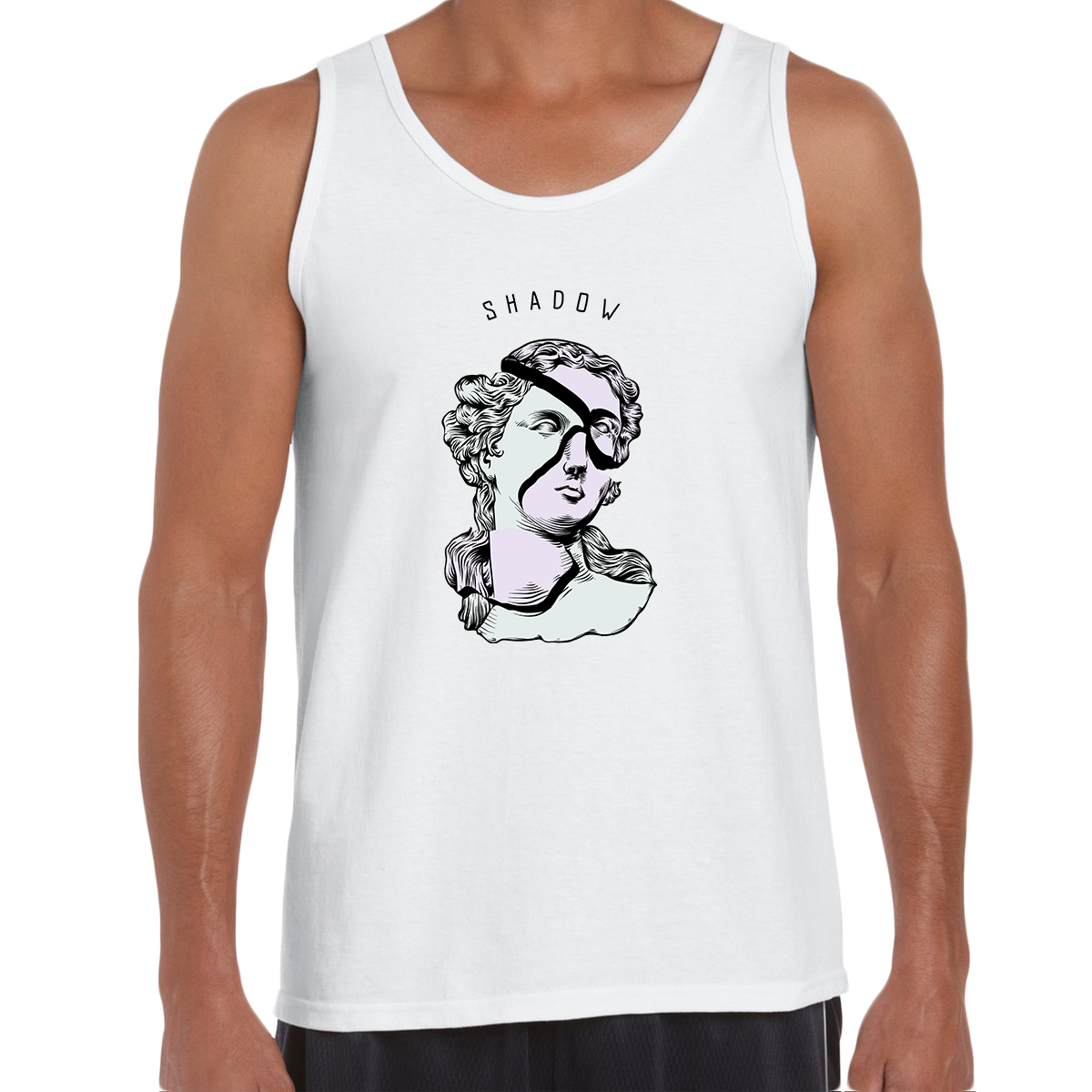 Unisex Antique Surreal and Abstract Sculpture Tank Top - Kuzi Tees