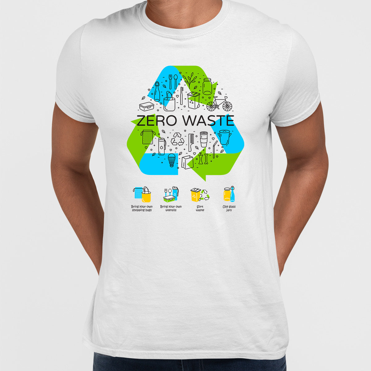 Zero Waste Please Recycle T-Shirt - Kuzi Tees