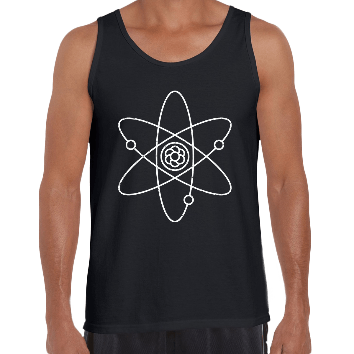 Atomic Symbol Tank Top Physics Album Geek Nerd Science - Kuzi Tees