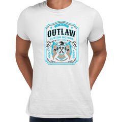Biker Authentic Outlaw T-Shirt for Men Motorbike Motorcycle Cafe Racer Chopper Bike Unisex T-Shirt - Kuzi Tees