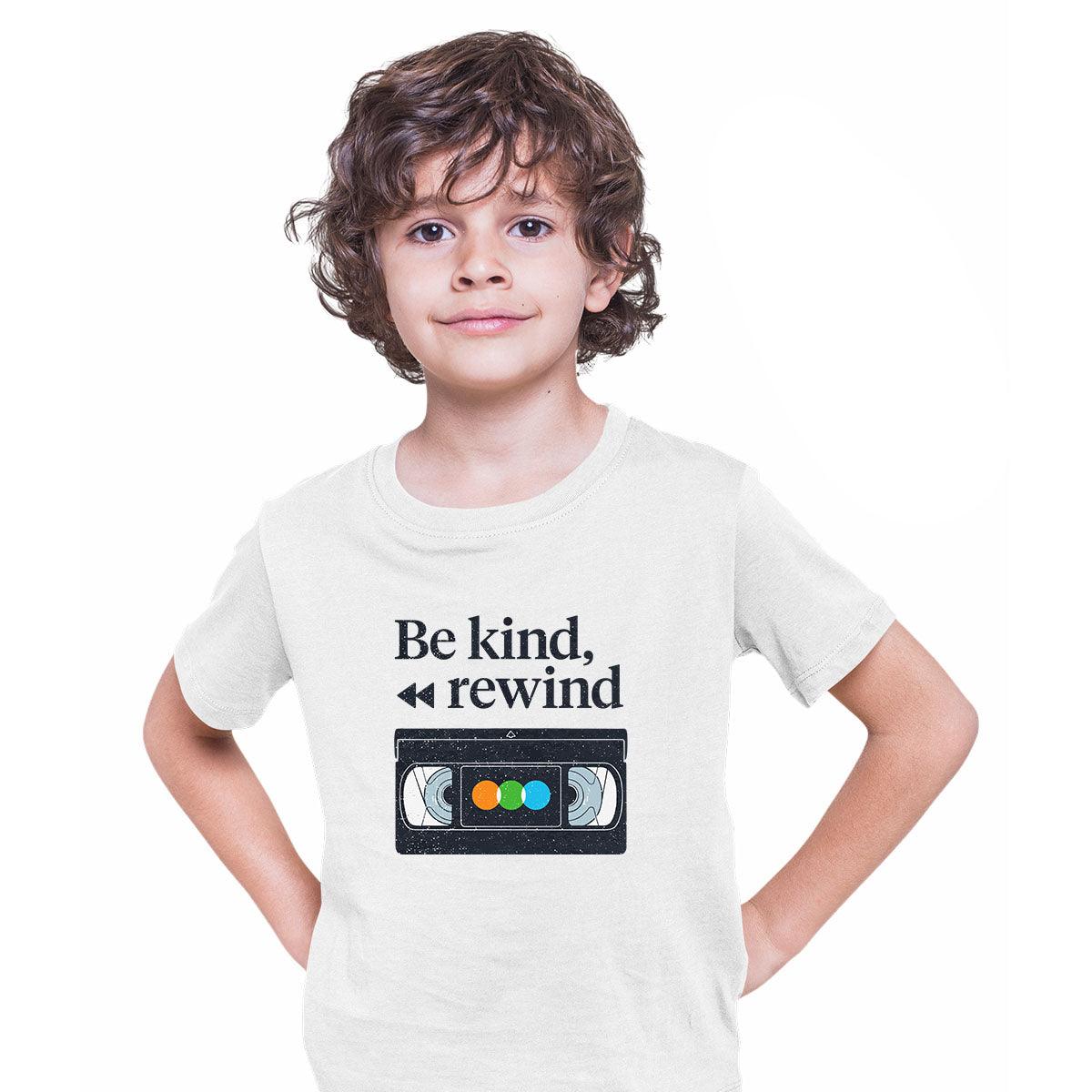 Be Kind Rewind Old Video Cassette Tape 80s Kids T-shirt Video Tape Akai, Sony, Scotch, Fuji Grunding - Kuzi Tees