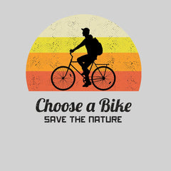 Cycling T-Shirt Choose a Bike-Save the nature Bicycle Racer Road T-shirt for Kids - Kuzi Tees