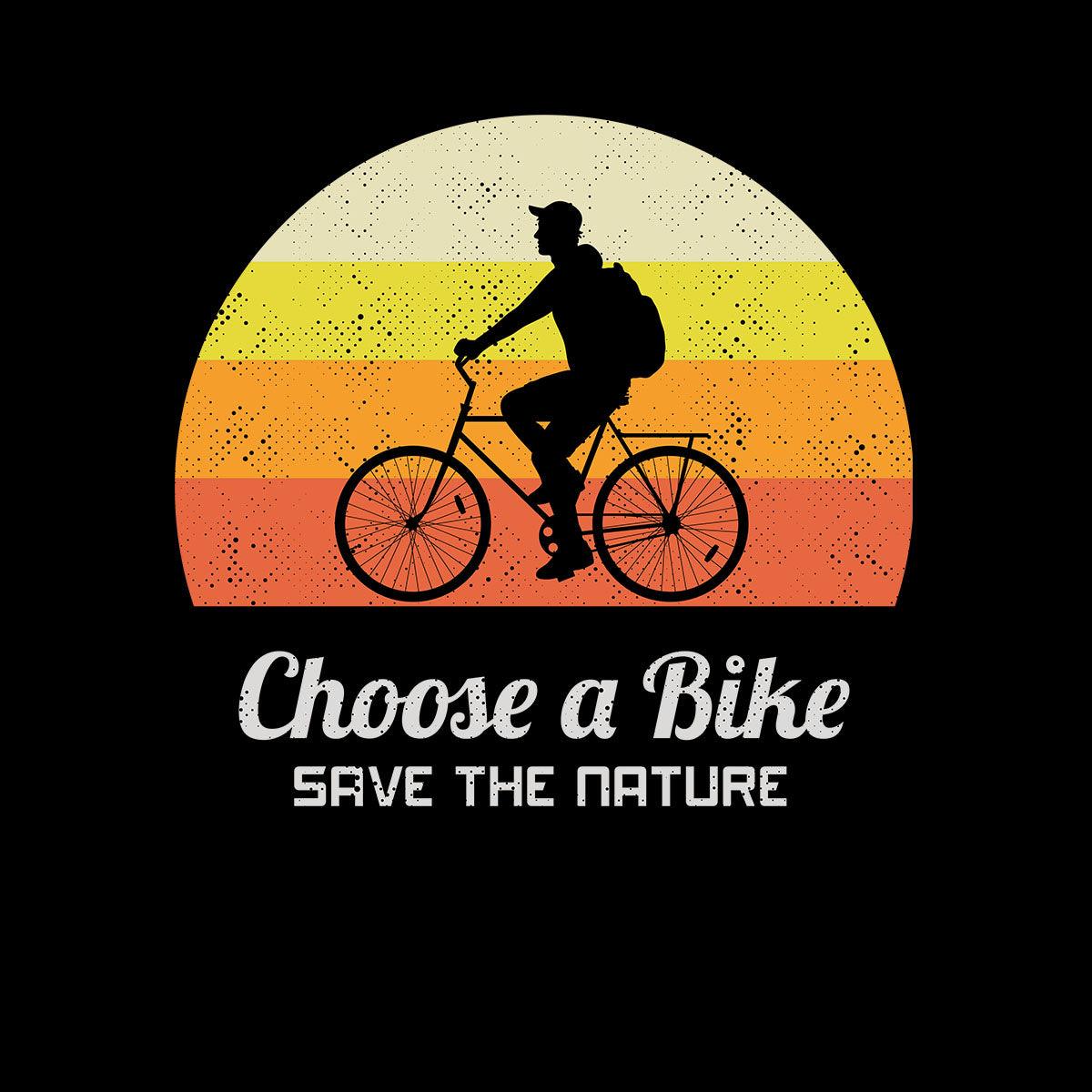 Cycling T-Shirt Choose a Bike-Save the nature Bicycle Racer Road T-shirt for Kids - Kuzi Tees