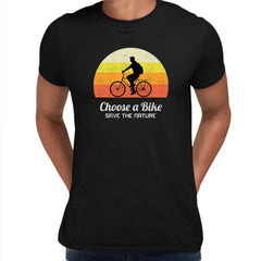Cycling T-Shirt Choose a Bike-Save the nature Bicycle Racer Road Adult Unisex T-Shirt - Kuzi Tees