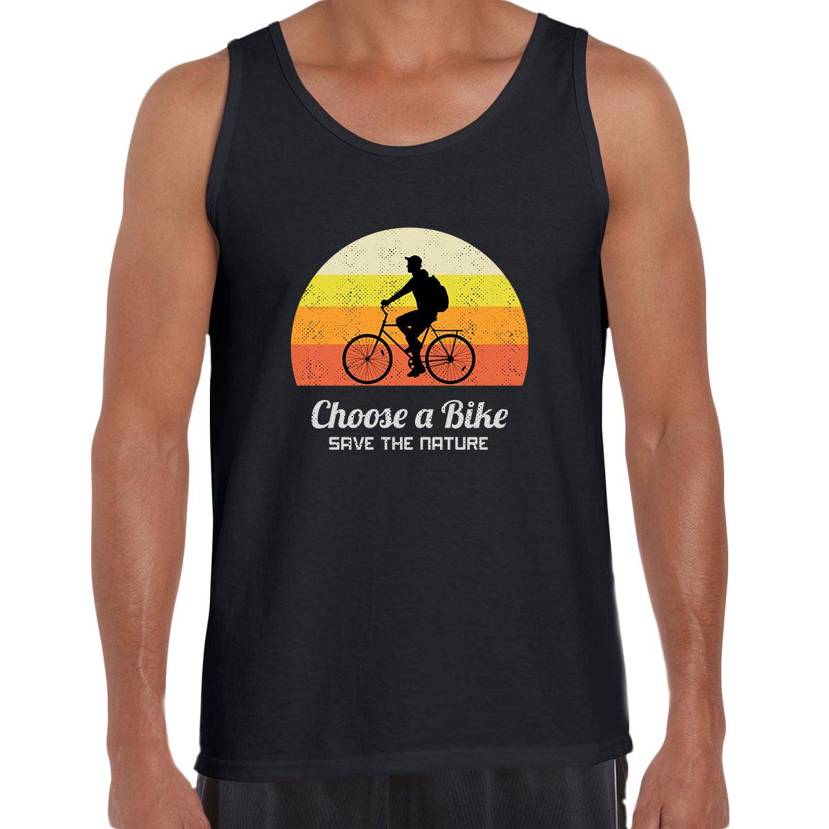 Cycling Choose a Bike-Save the nature Bicycle Racer Road Adult Unisex Tank Top - Kuzi Tees
