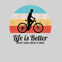 Cycling Life is better when you have a Bike Bicycle Racer Road Adult Unisex Tank Top - Kuzi Tees