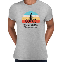 Cycling T-Shirt Life is better when you have a Bike Bicycle Racer Road Adult Unisex T-Shirt - Kuzi Tees