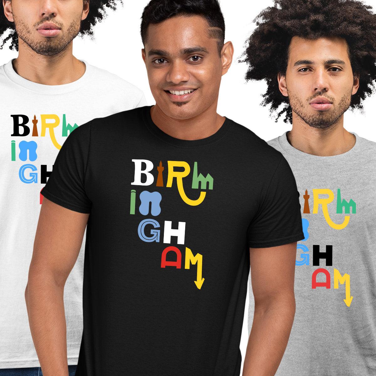 Birmingham Typography Unisex T-Shirt - Kuzi Tees