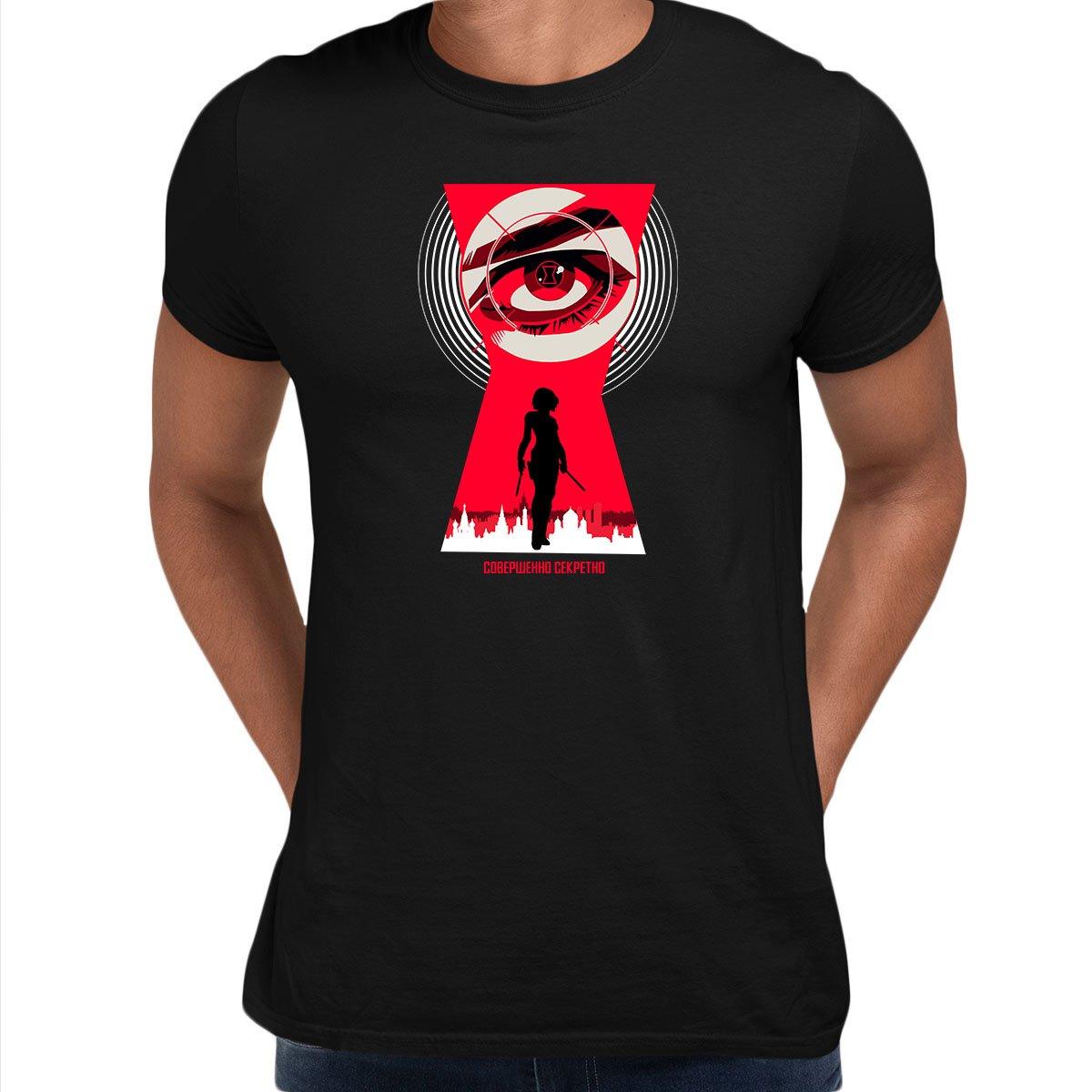 Black Widow Movie Scarlett Natasha Romanoff Marvel Black L Unisex T-Shirt - Discounted - Kuzi Tees