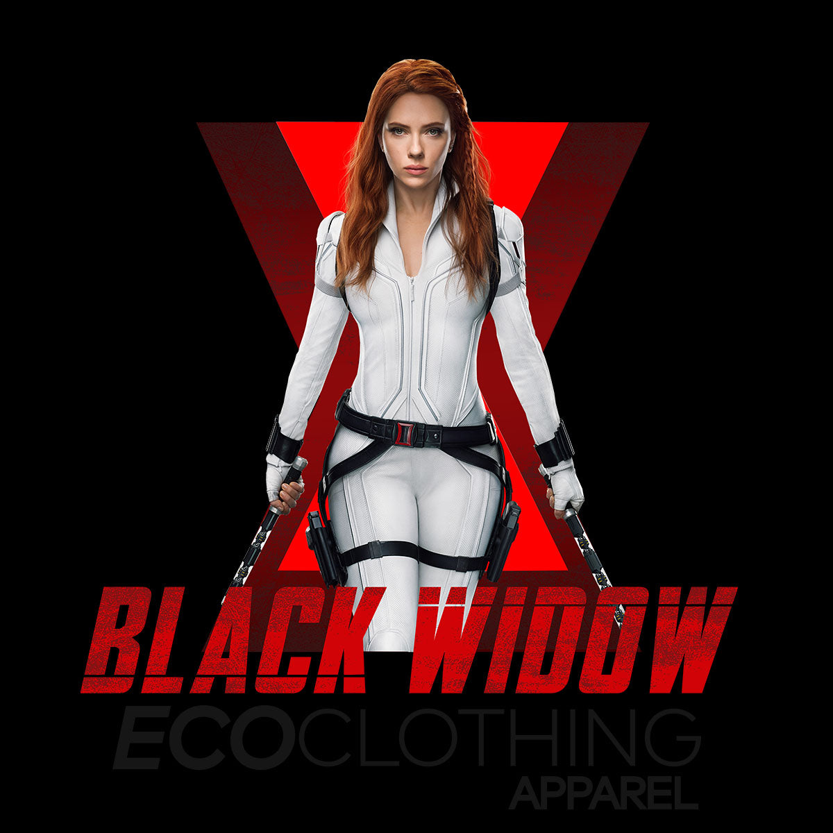 Marvel Studios Black Widow Scarlett Johansson Portrait Adult Kids Gift Top T-shirt for Kids - Kuzi Tees