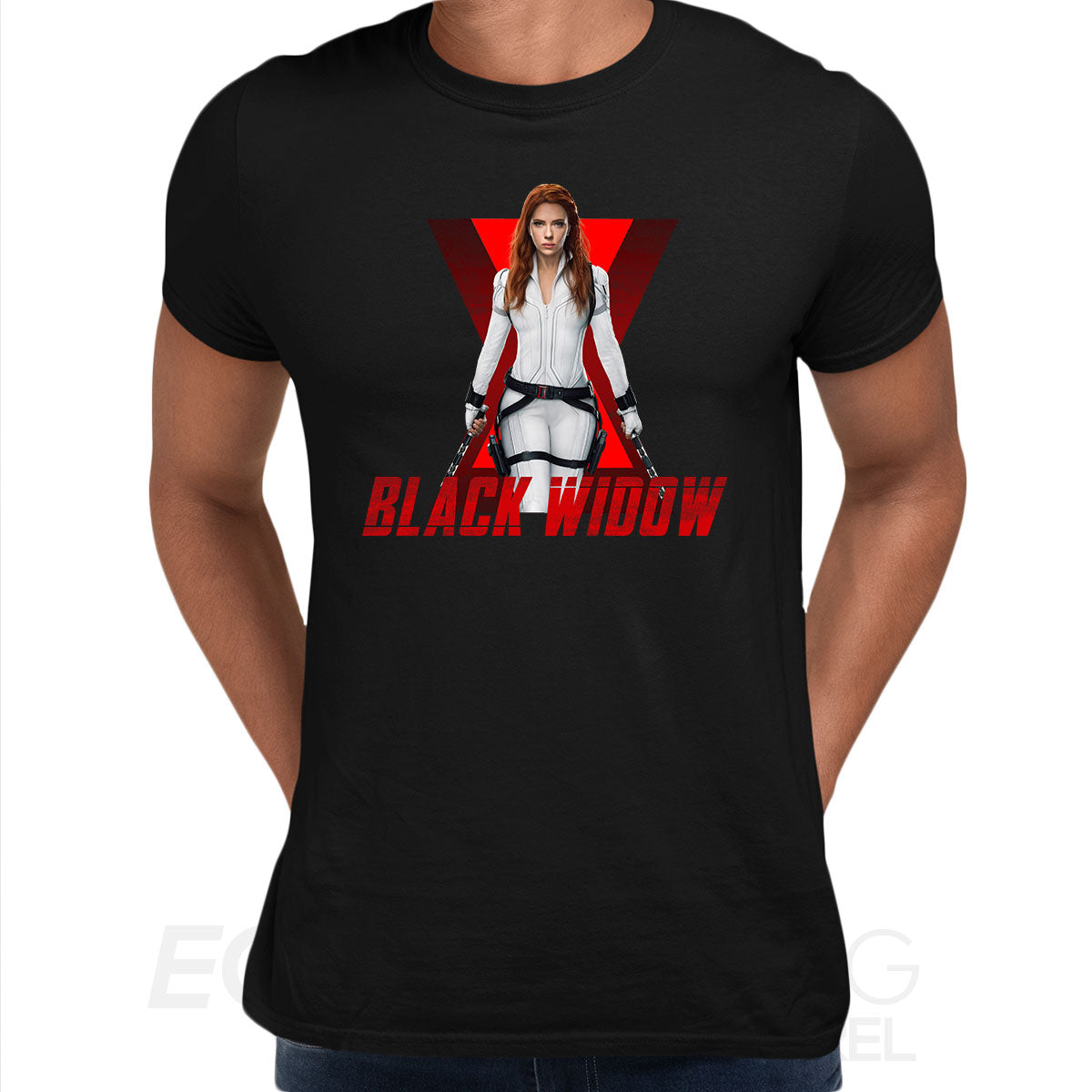 Marvel Studios Black Widow Scarlett Johansson Portrait Adult Kids Gift Top Unisex Typography - Kuzi Tees