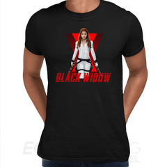 Marvel Studios Black Widow Scarlett Johansson Portrait Adult Kids Gift Top Unisex Typography - Kuzi Tees