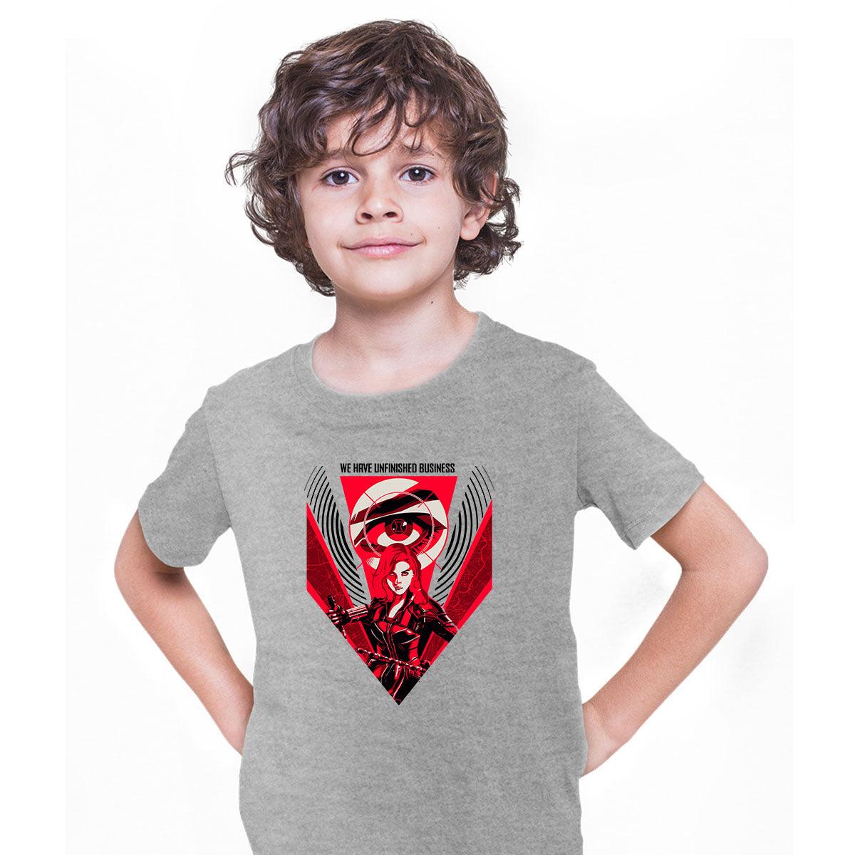 Black Widow Movie Scarlett Natasha Romanoff Marvel Kids Gift T-shirt for Kids - Kuzi Tees