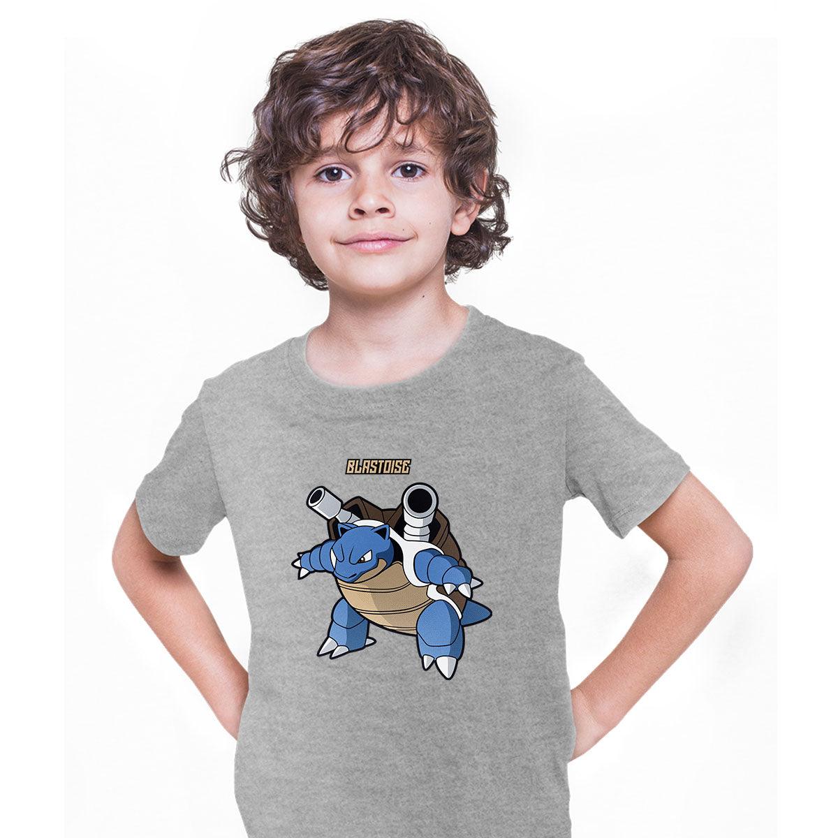 Blastoise Pokemon Go Kids T-Shirt Printed Manga Japan Birthday Gift Boys Top T-shirt for Kids - Kuzi Tees