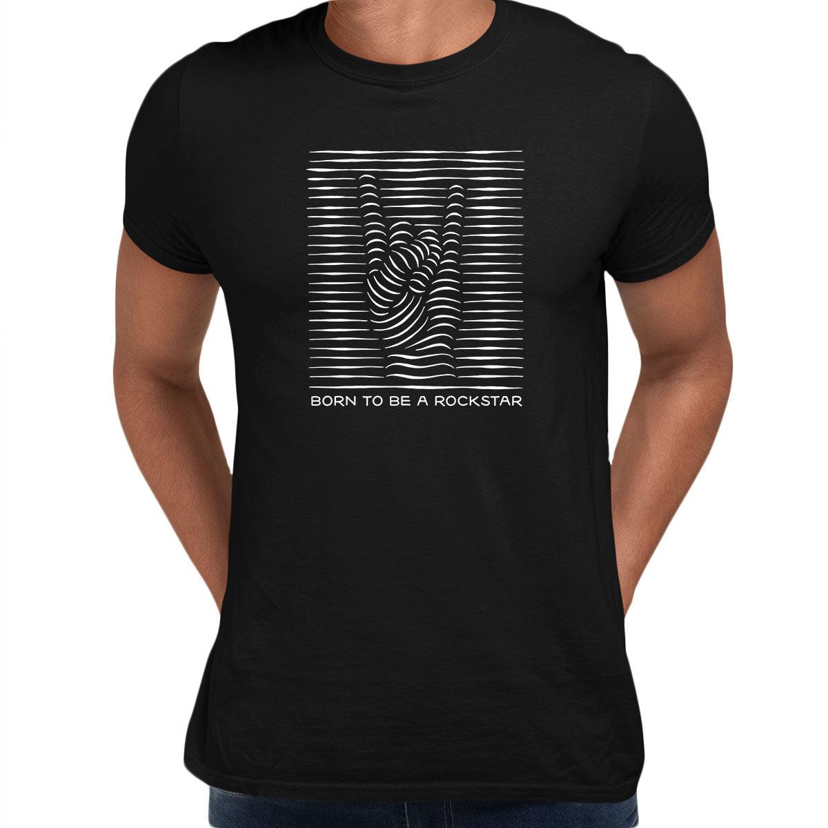 Born to be a rockstar Abstract Typography Unisex T-shirt - Kuzi Tees