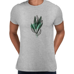 Botanical Leaf Floral T-Shirt Summer Colorful Art Print Plant Women Kids Unisex T-shirt - Kuzi Tees