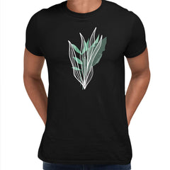 Botanical Wild Leaf Design T-Shirt Colorful Art Print Plant Women Kids Unisex T-shirt - Kuzi Tees