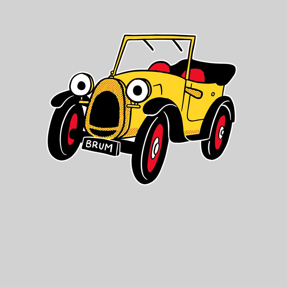 Brum Brum Typography Unisex T-Shirt - Kuzi Tees