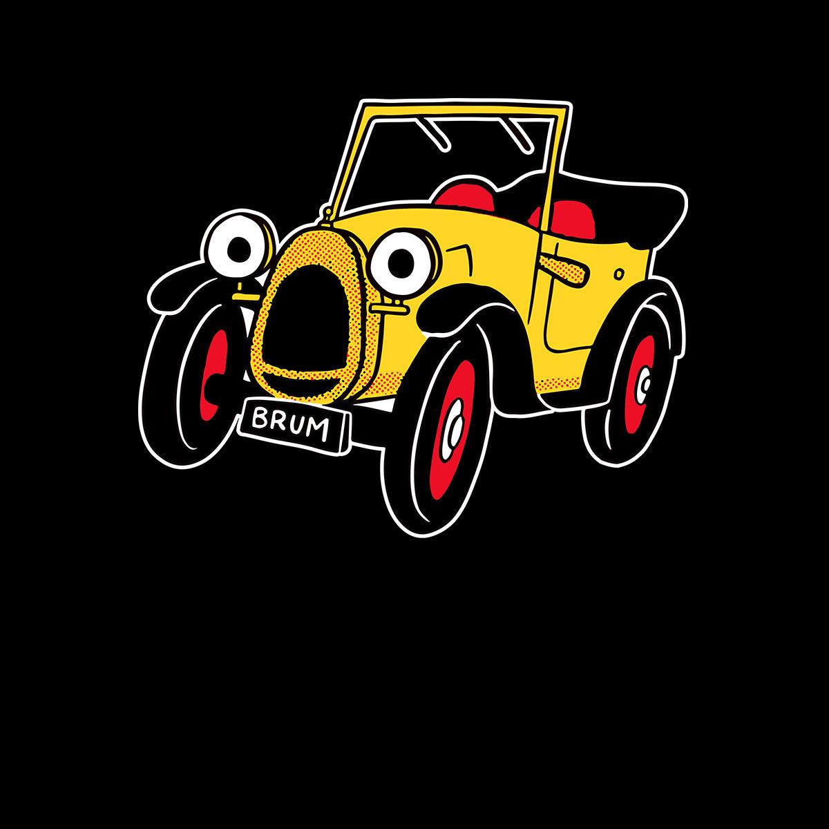 Brum Brum Typography Unisex T-Shirt - Kuzi Tees