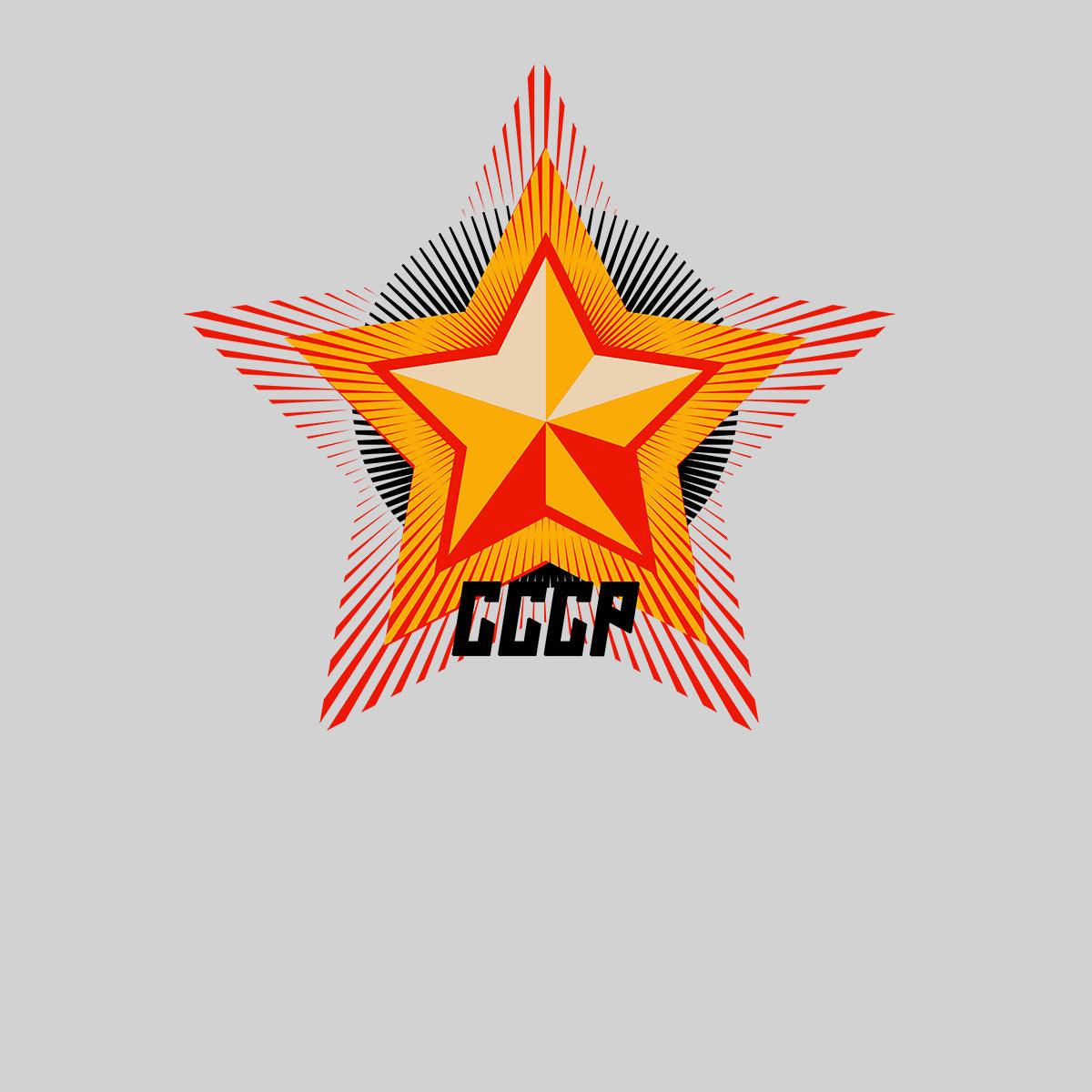 CCCP Russian Star Communist Party Symbol of the Soviet Union Typography Unisex T-shirt - Kuzi Tees