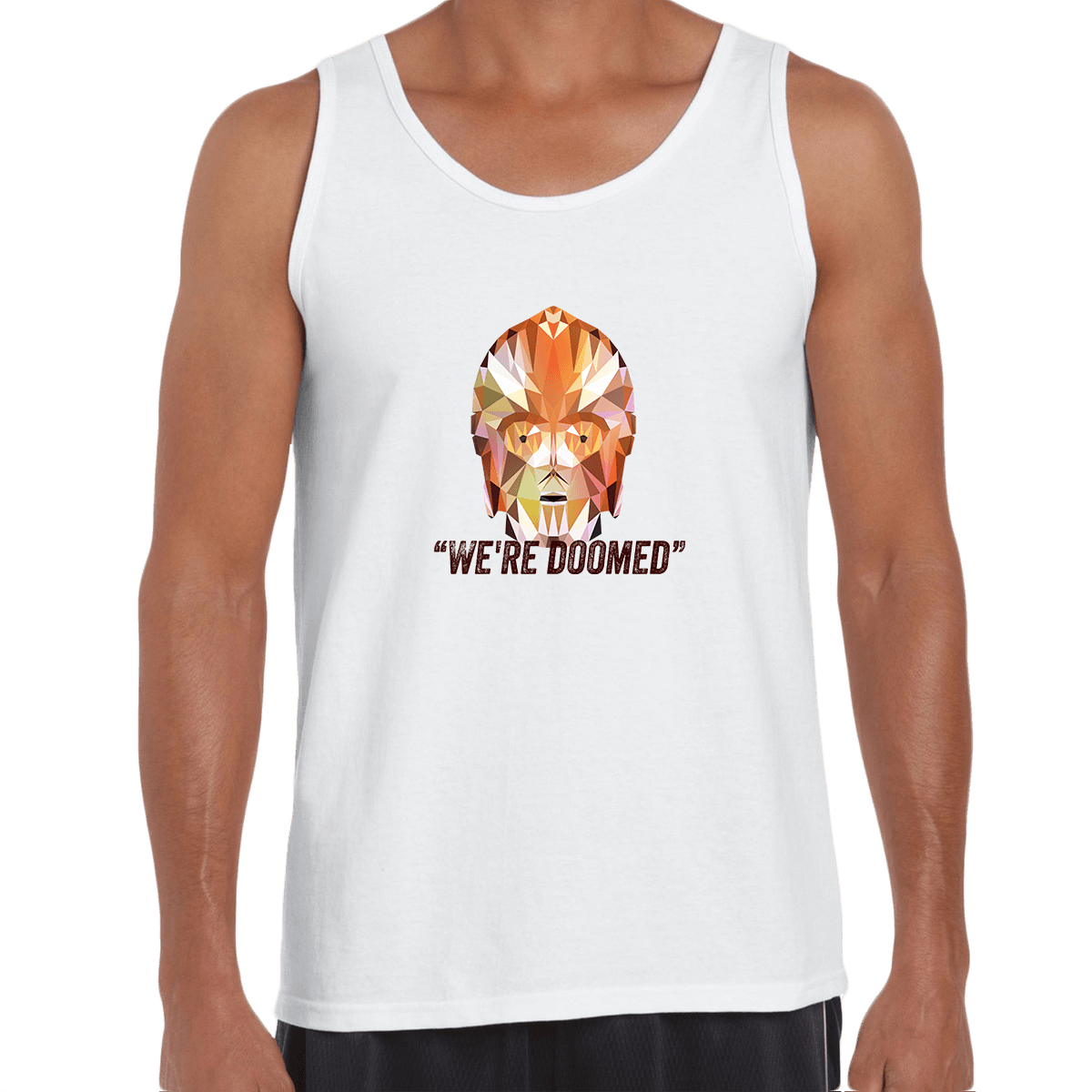 CP3O We are Doomed Tank Top Famous Star Wars character quote - Kuzi Tees