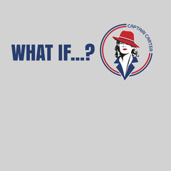 What IF ? Carter Captain Logo T shirt Marvel Super Hero London Agent - Kuzi Tees