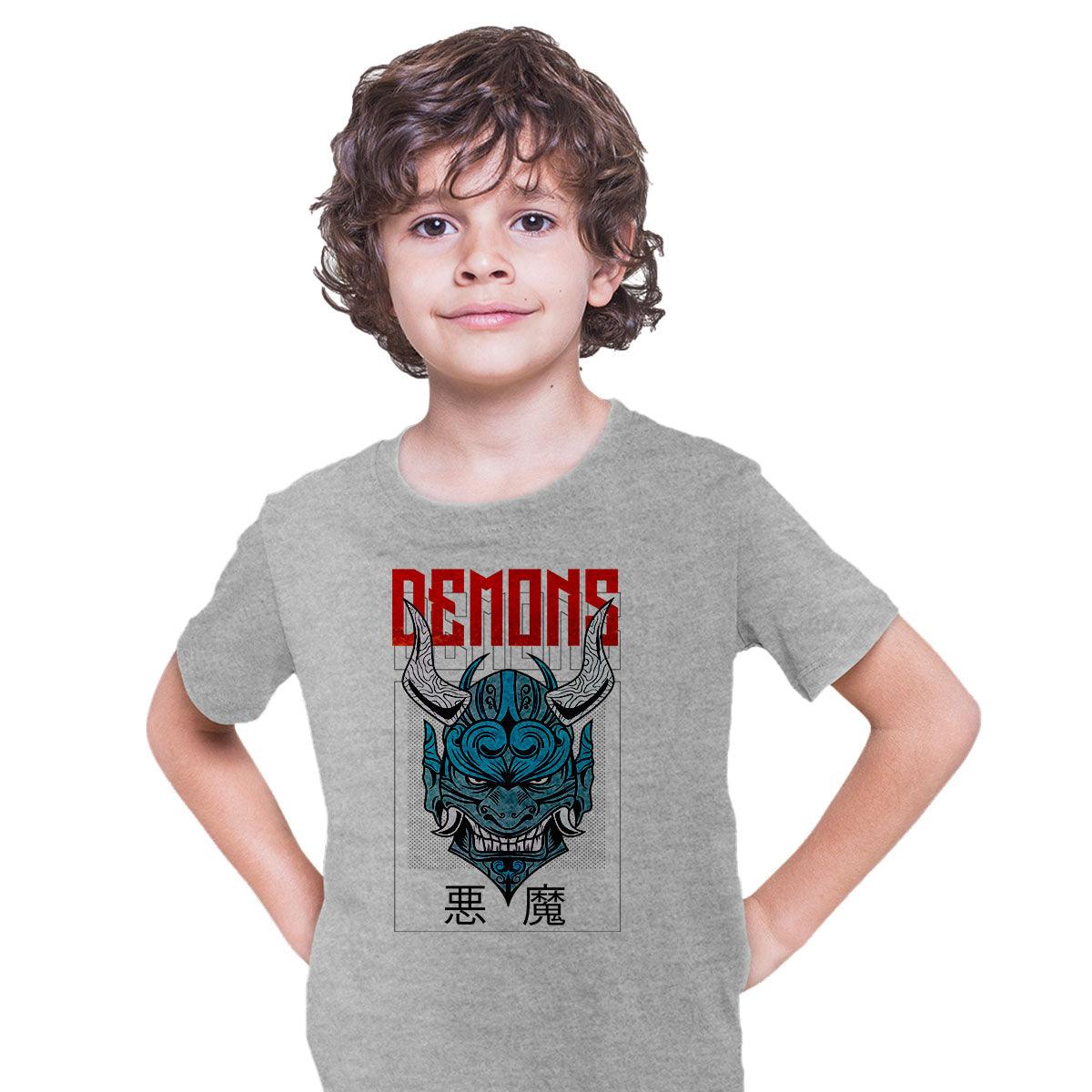 Chinese demon Street Festive Scary Art T-shirt for Kids - Kuzi Tees