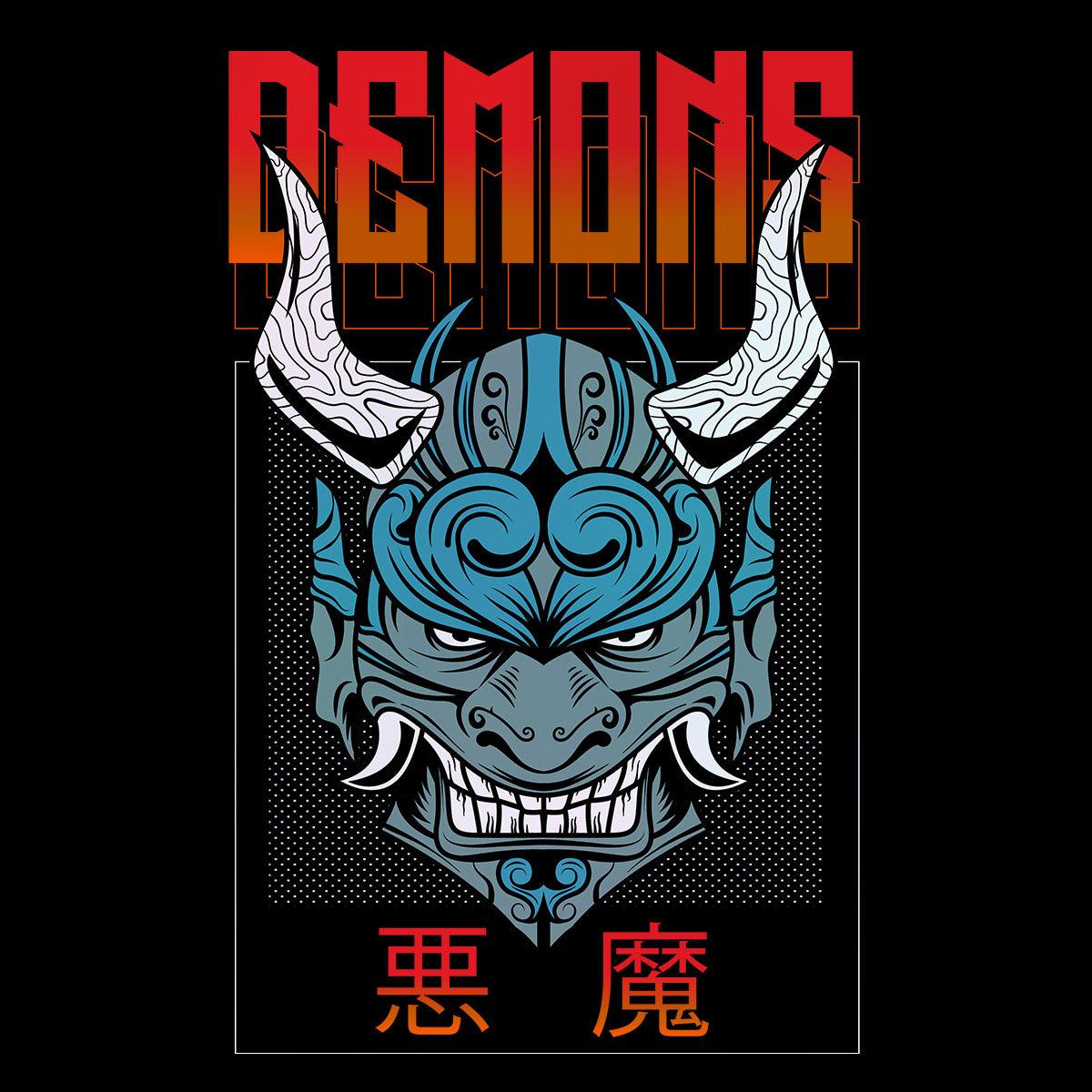 Chinese demon Street Festive Scary Art T-shirt for Kids - Kuzi Tees