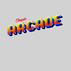 Classic Arcade Vintage Sign Retro 80's Style Crew Neck t shirt - Kuzi Tees