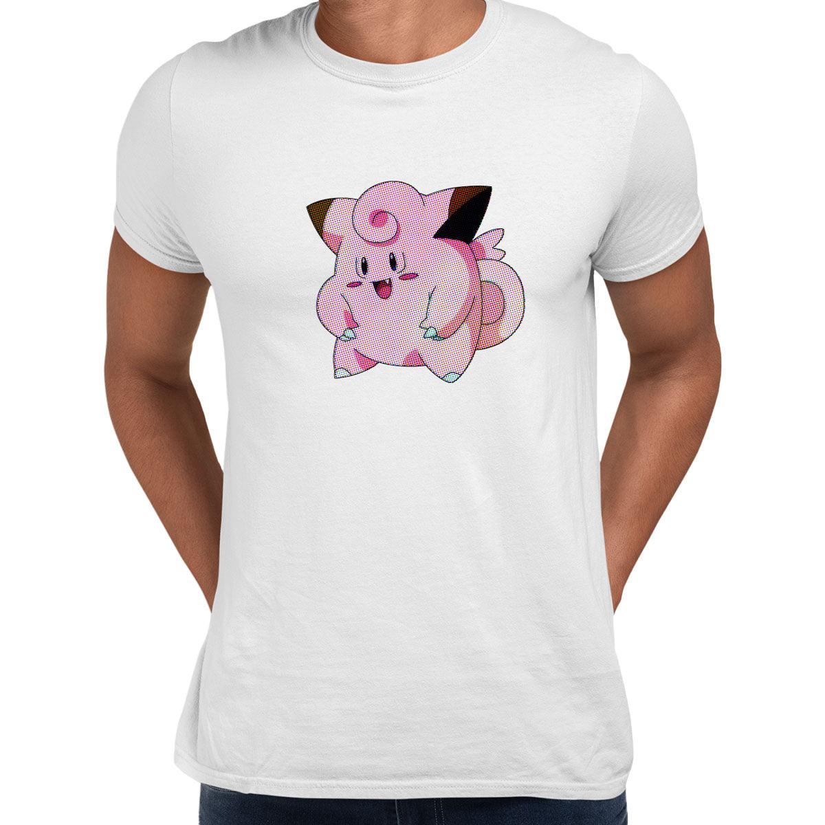 Clefairy Pokemon Go Black White Grey Unisex T-Shirt Brand New - Kuzi Tees