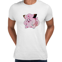 Clefairy Pokemon Go Black White Grey Unisex T-Shirt Brand New - Kuzi Tees