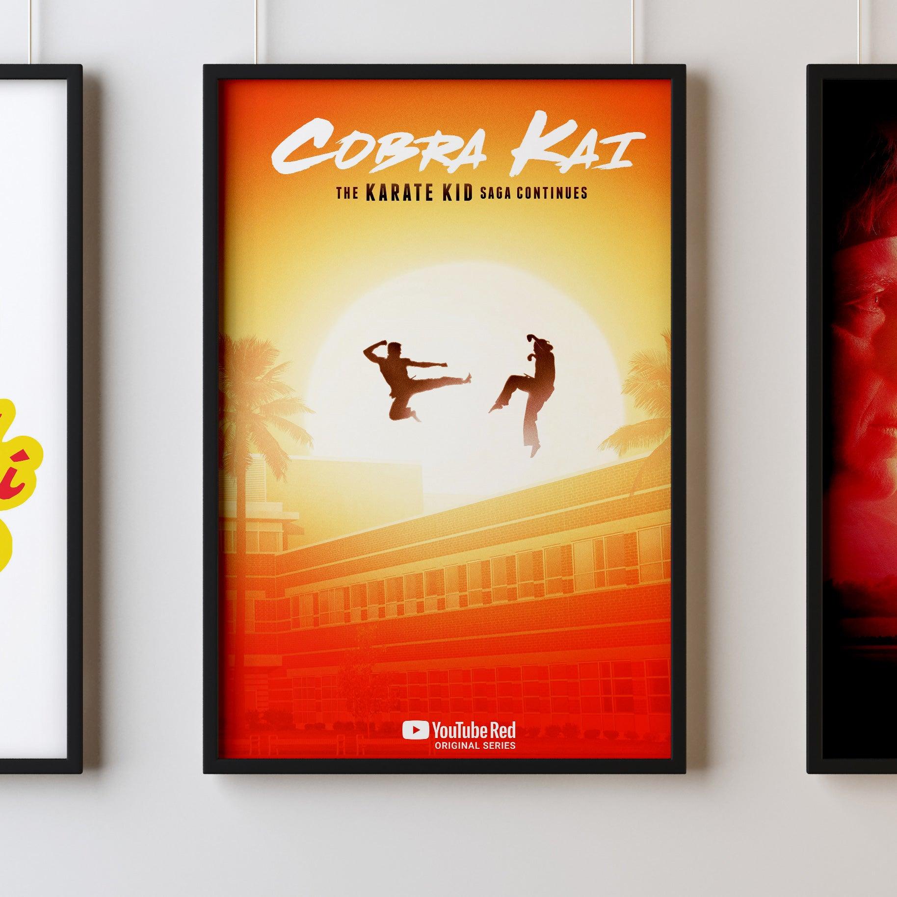 Cobra Kai 2018 Three Cobra Kai Karate Kid Posters Big Print Art Frame TV Saga Little Dragons A2 A3 - Kuzi Tees