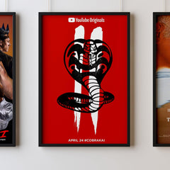 Cobra Kai 2018 Six Cobra Kai Karate Kid Posters Big Print Art Frame TV Saga Little Dragons A2 A3 - Kuzi Tees
