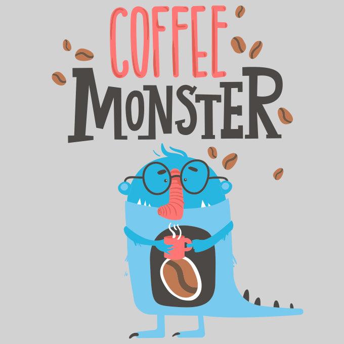 Coffee Monster Fanny animal Tank Top - Kuzi Tees