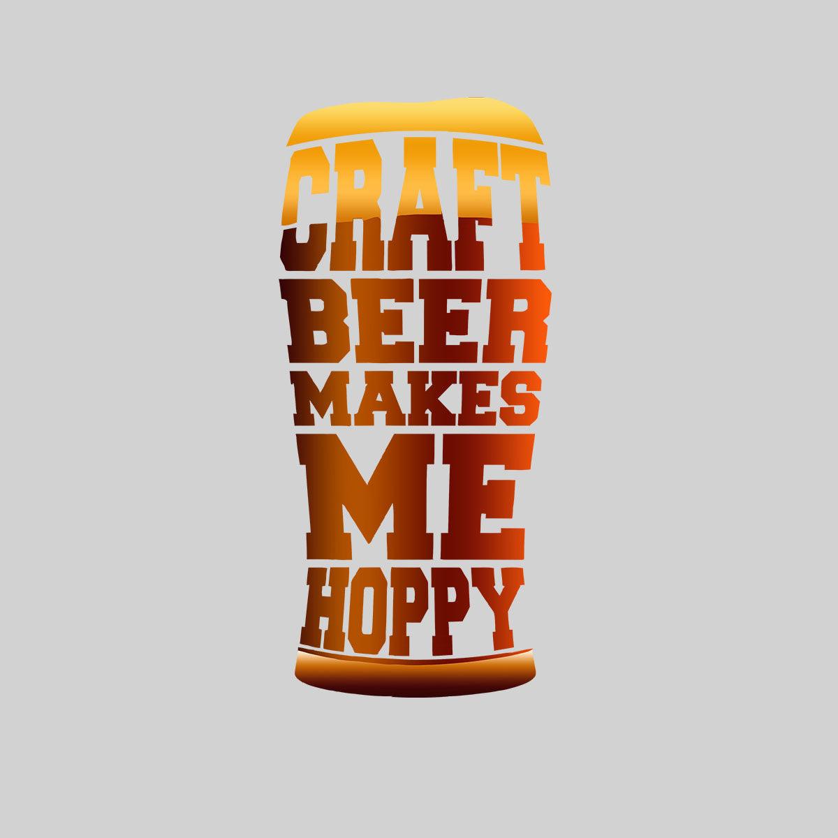 Craft Beer Pub Crew Neck Funny Adult Novelty Gift Typography Unisex T-shirt - Kuzi Tees